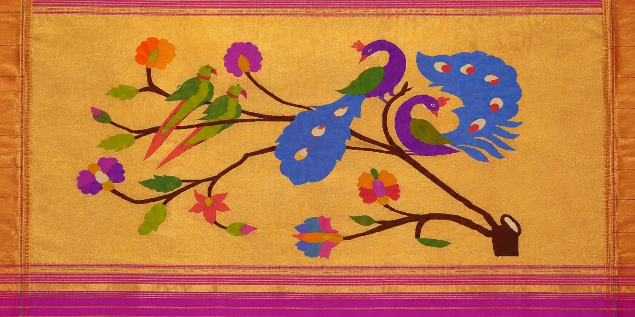 The pallu unfurls